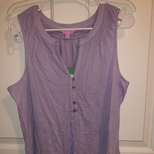 NWT Lilly Pulitzer Essie Top Sz Lg Lilac